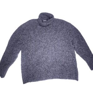 Zara Unisex Charcoal Grey Turtleneck Sweater